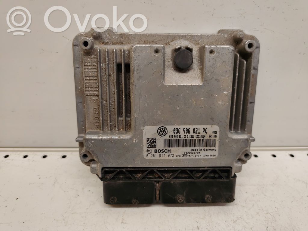 Engine control unit/module   03G906021CG,0281014072,03G906021PC