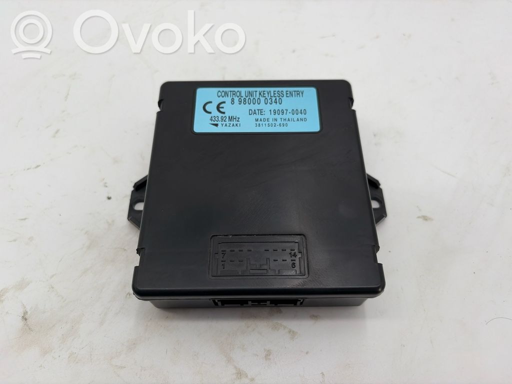 Sonstige Steuergeräte / Module   8980000340,190970040