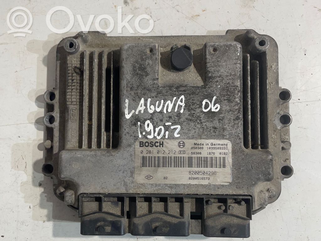 Engine control unit/module   0281012212,8200504296,8200516573