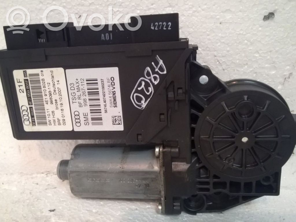 Audi A8 S8 D3 4E Front door window regulator motor 