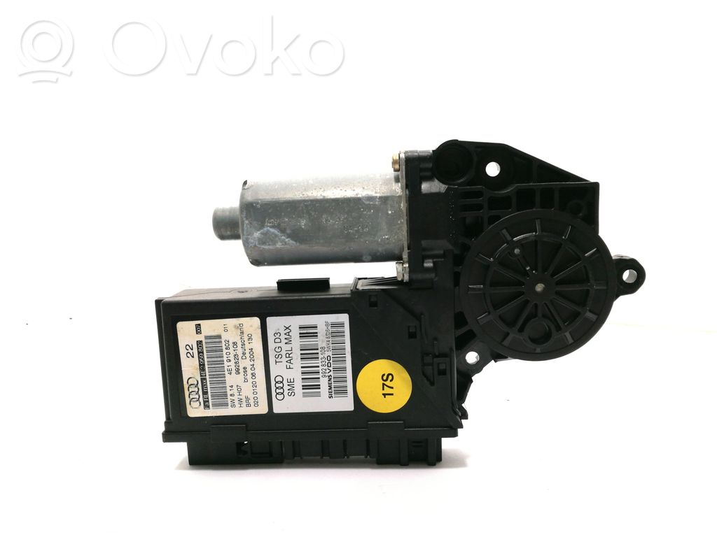 Audi A8 S8 D3 4E Silnik regulatora szyby drzwi przednich 