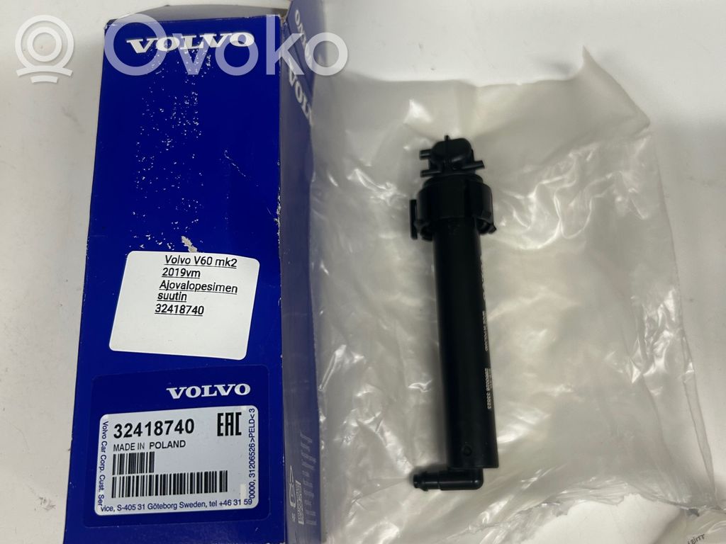 Volvo V60 Dysza spryskiwacza lampy przedniej 