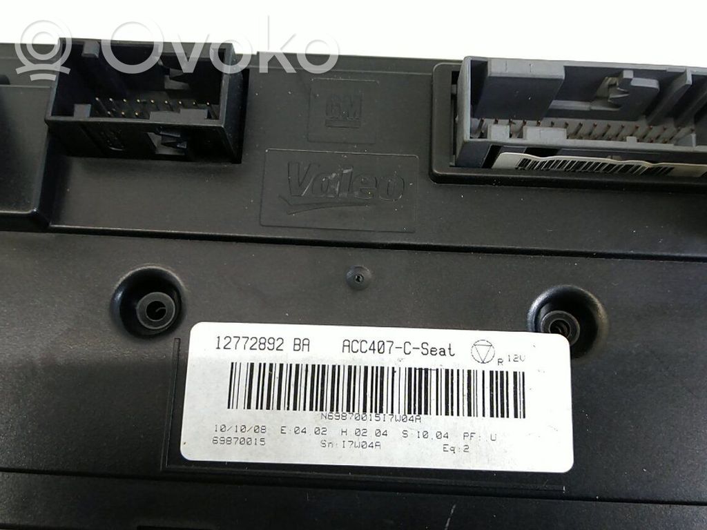 Climate control unit   12772892BA