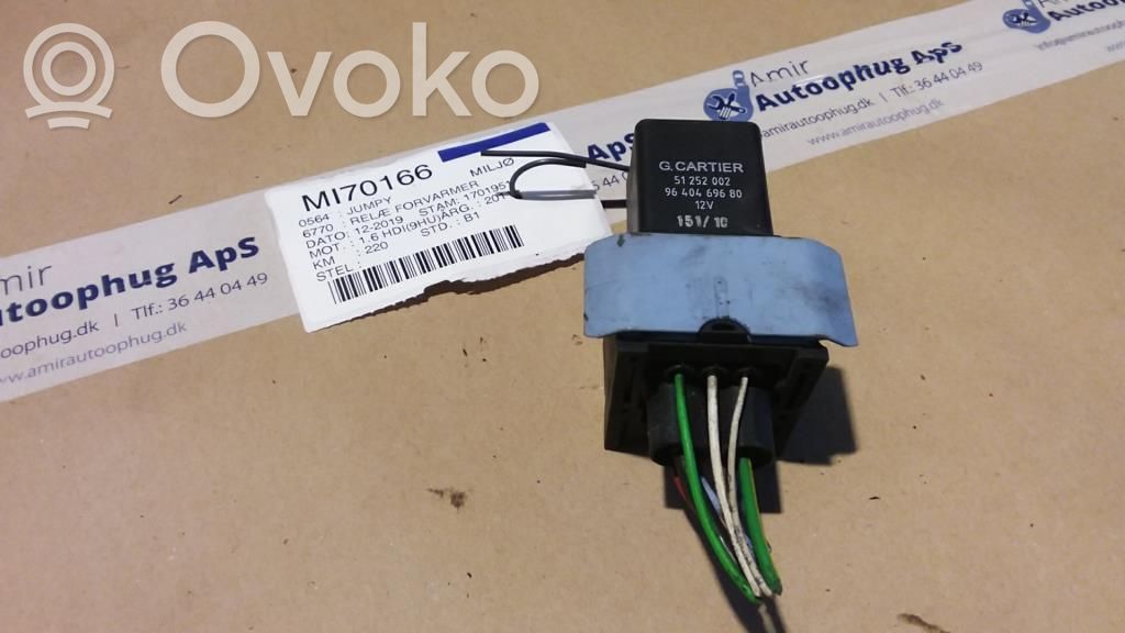 Glow plug pre-heat relay   9645668680