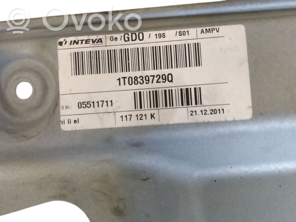 Volkswagen Touran I Alzacristalli della portiera anteriore con motorino