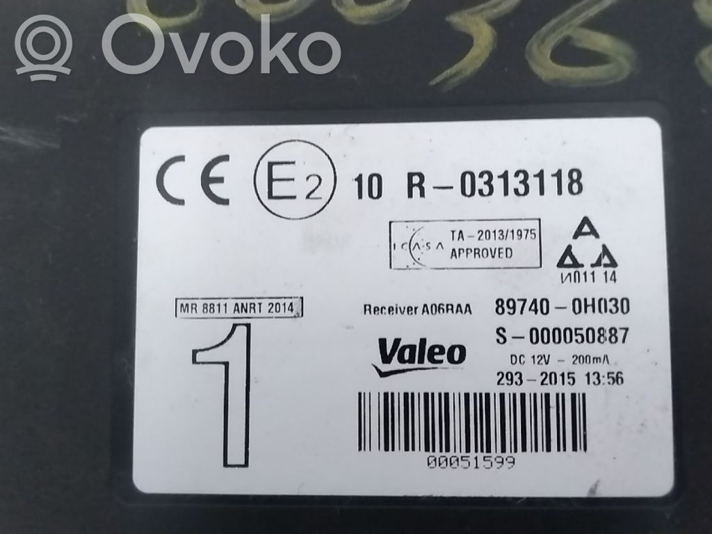 Toyota Aygo AB40 Relais démarreur 