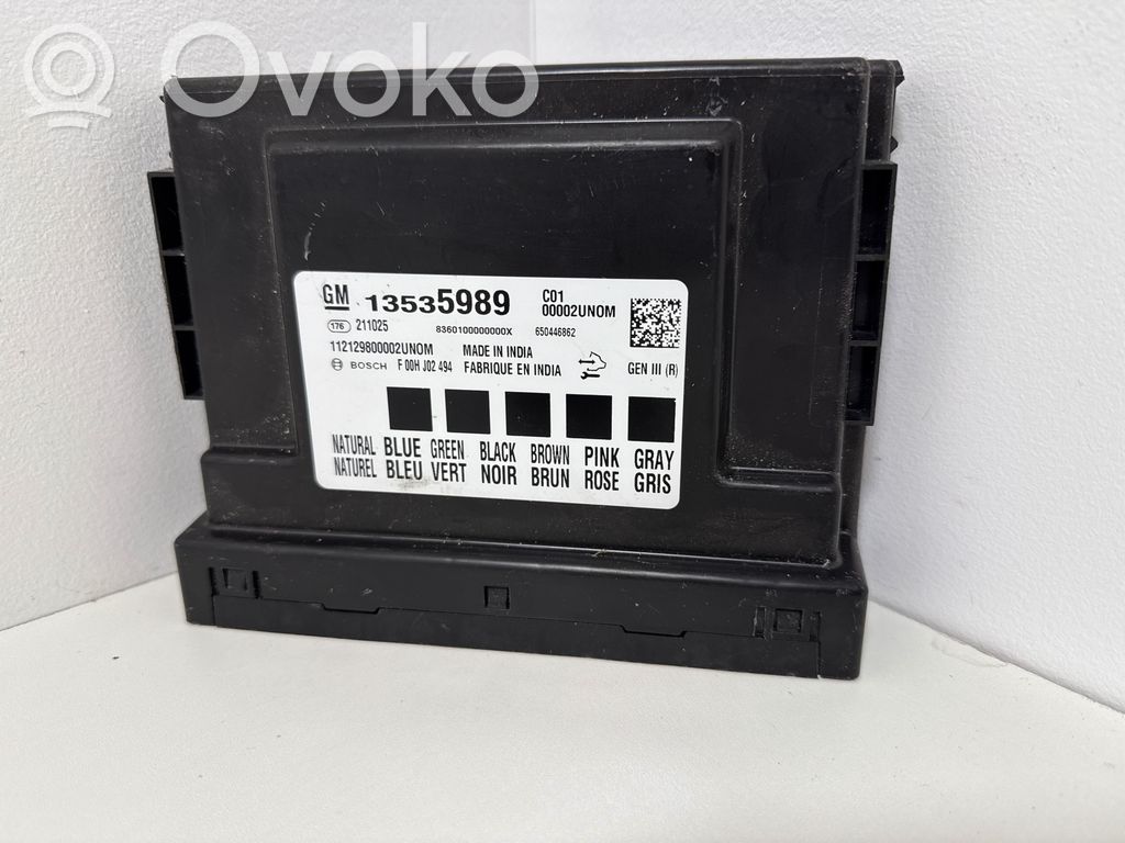 Opel Astra K Comfort/convenience module 