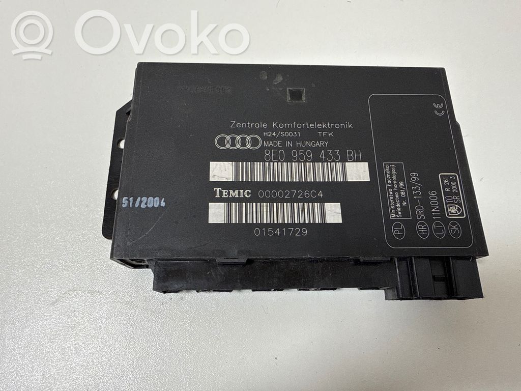 Audi A4 S4 B7 8E 8H Mukavuusmoduuli 