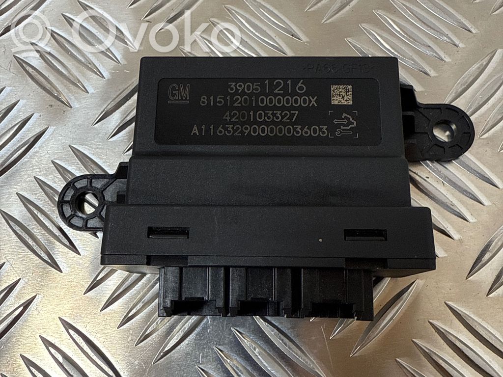 Opel Astra K Parking PDC control unit/module 