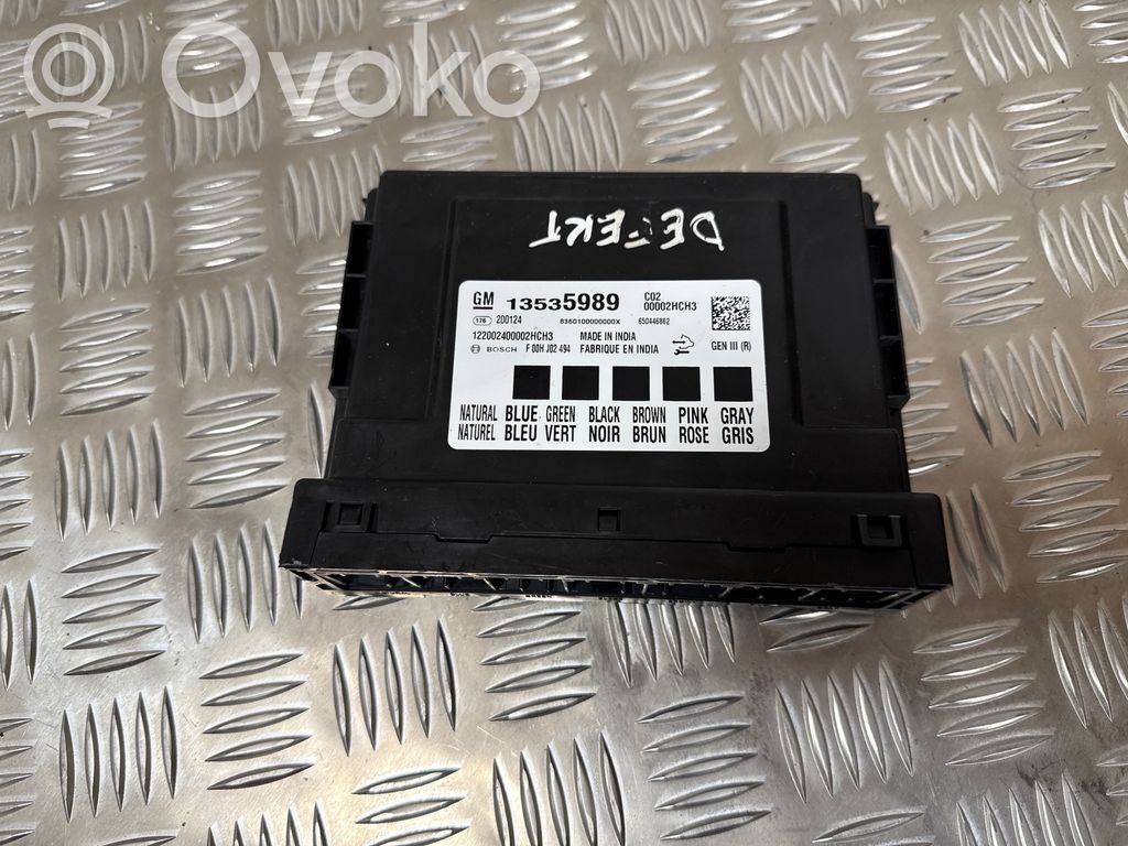 Opel Astra K Comfort/convenience module 