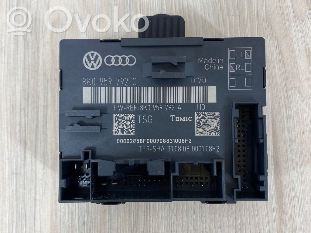 Audi A4 S4 B8 8K Door control unit/module 