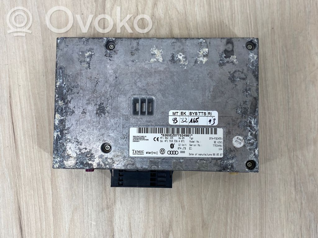 Audi A6 S6 C6 4F Bluetooth control unit module 