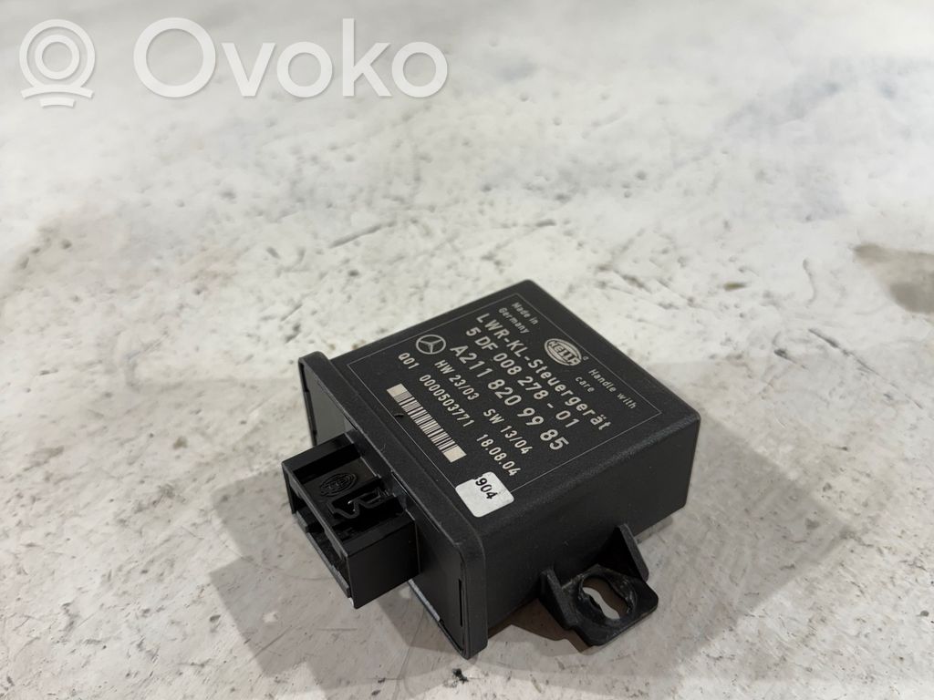 Lichtmodul Lichtsensor   A2118209985,5DF00827801