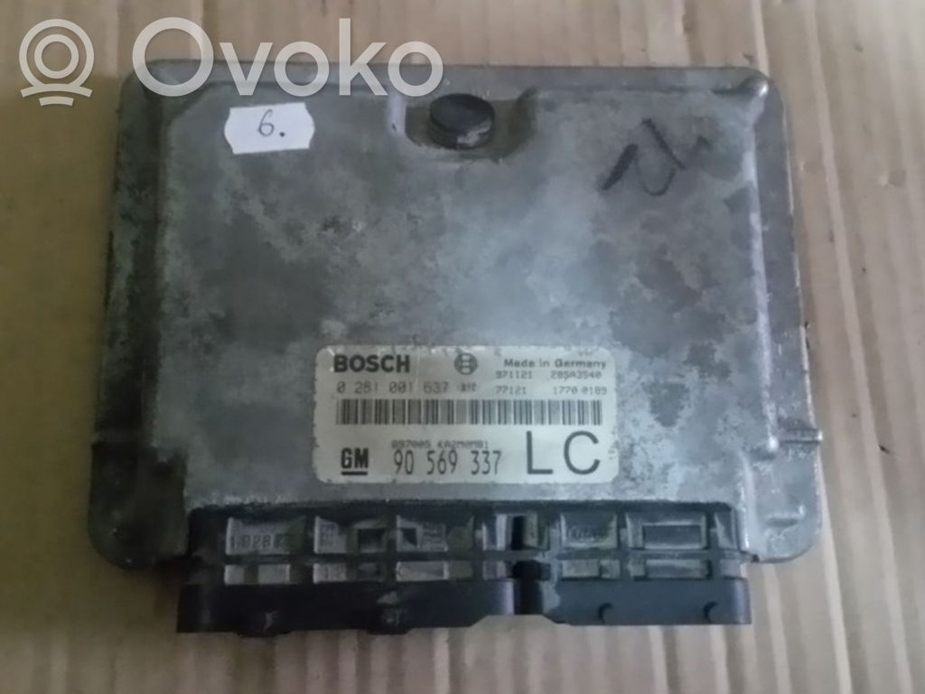 Engine control unit/module   0281001637,90569337