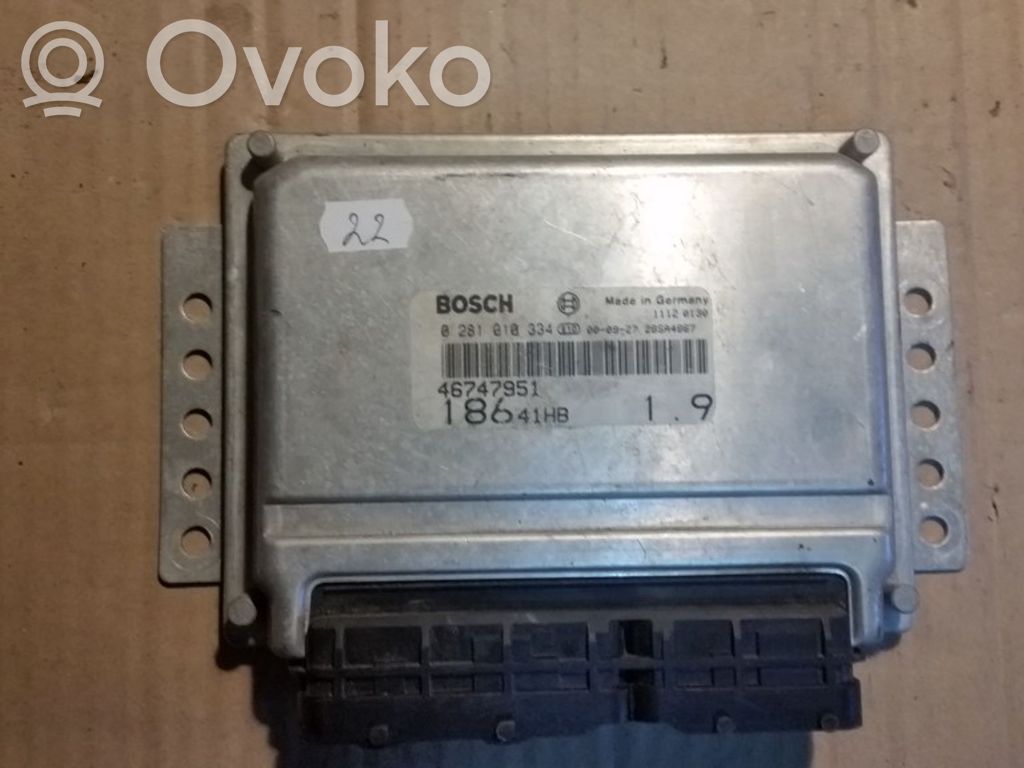 Fiat Multipla Engine control unit/module 