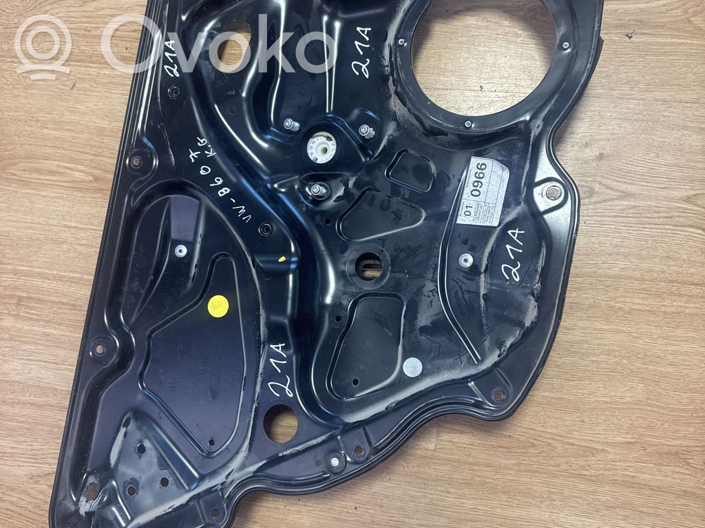 Volkswagen PASSAT B6 Mechanizm podnoszenia szyby tylnej bez silnika 