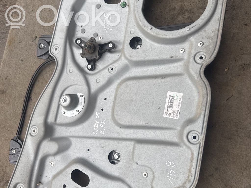 Volkswagen Caddy Manualny podnośnik szyby drzwi przednich 