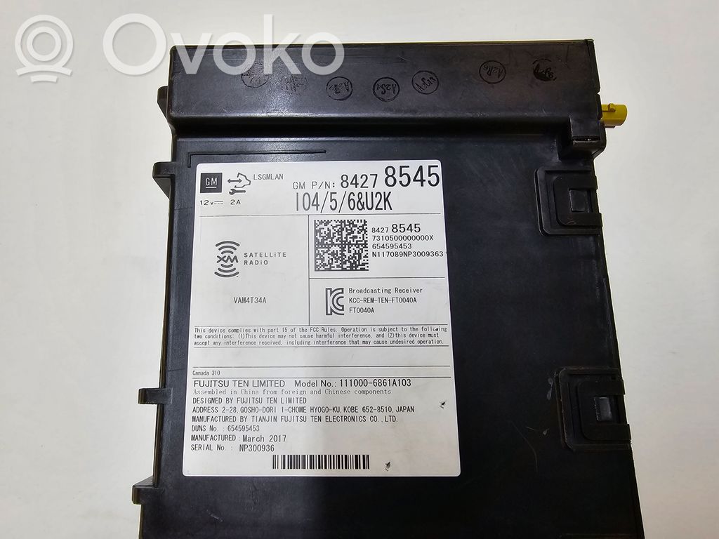 Buick Encore I Radio/CD/DVD/GPS head unit 