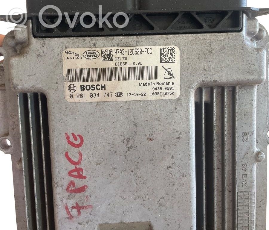 Jaguar F-Pace Engine control unit/module ECU 