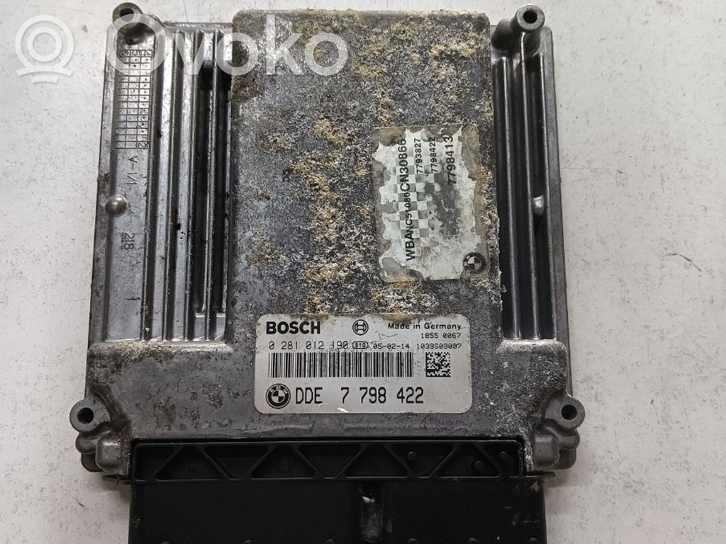 BMW 5 E60 E61 Centralina/modulo motore ECU 