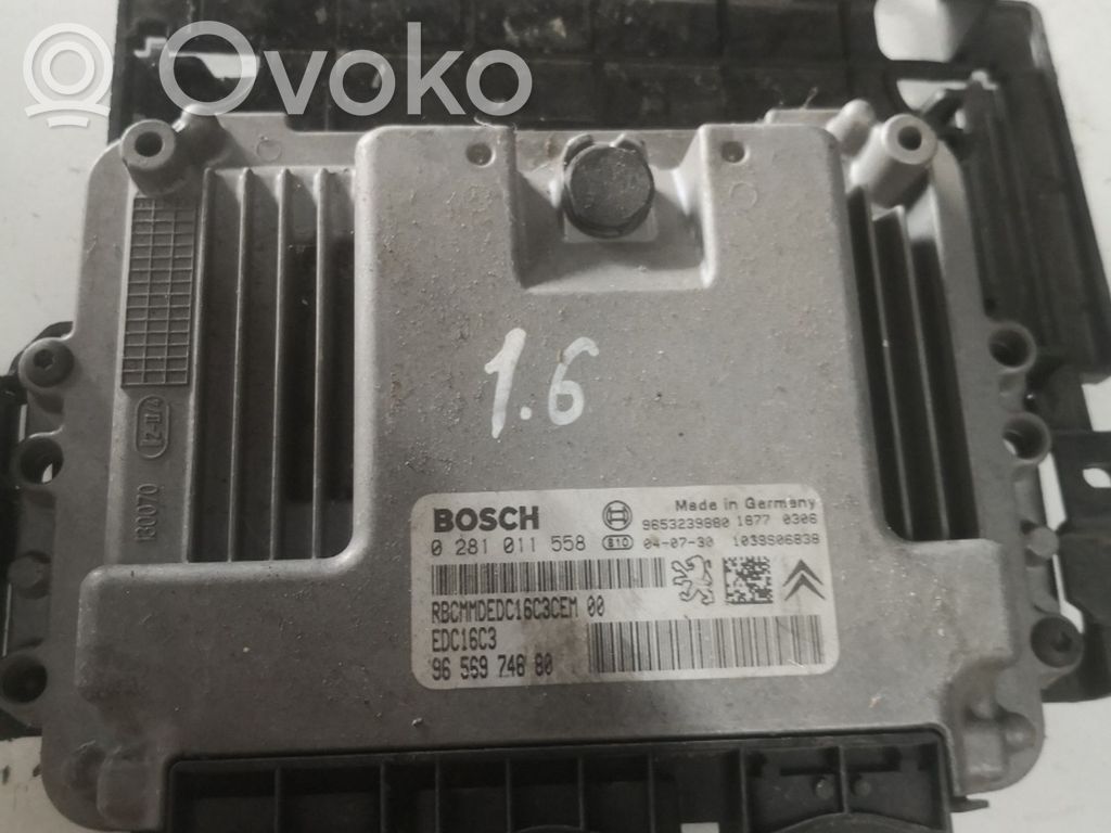 Engine control unit/module ECU   9656974680,0281011558