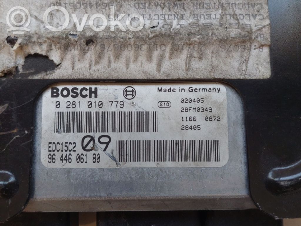Peugeot 307 CC Engine control unit/module ECU 