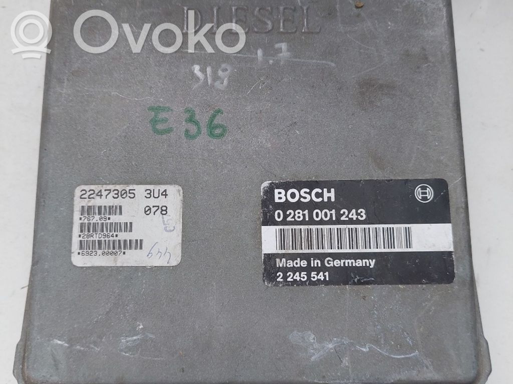 BMW Z3 E36 Engine control unit/module ECU 