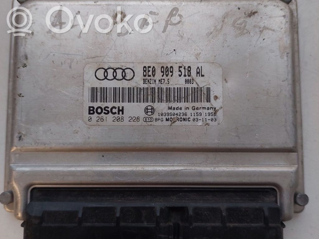 Audi A4 S4 B7 8E 8H Engine control unit/module fan 