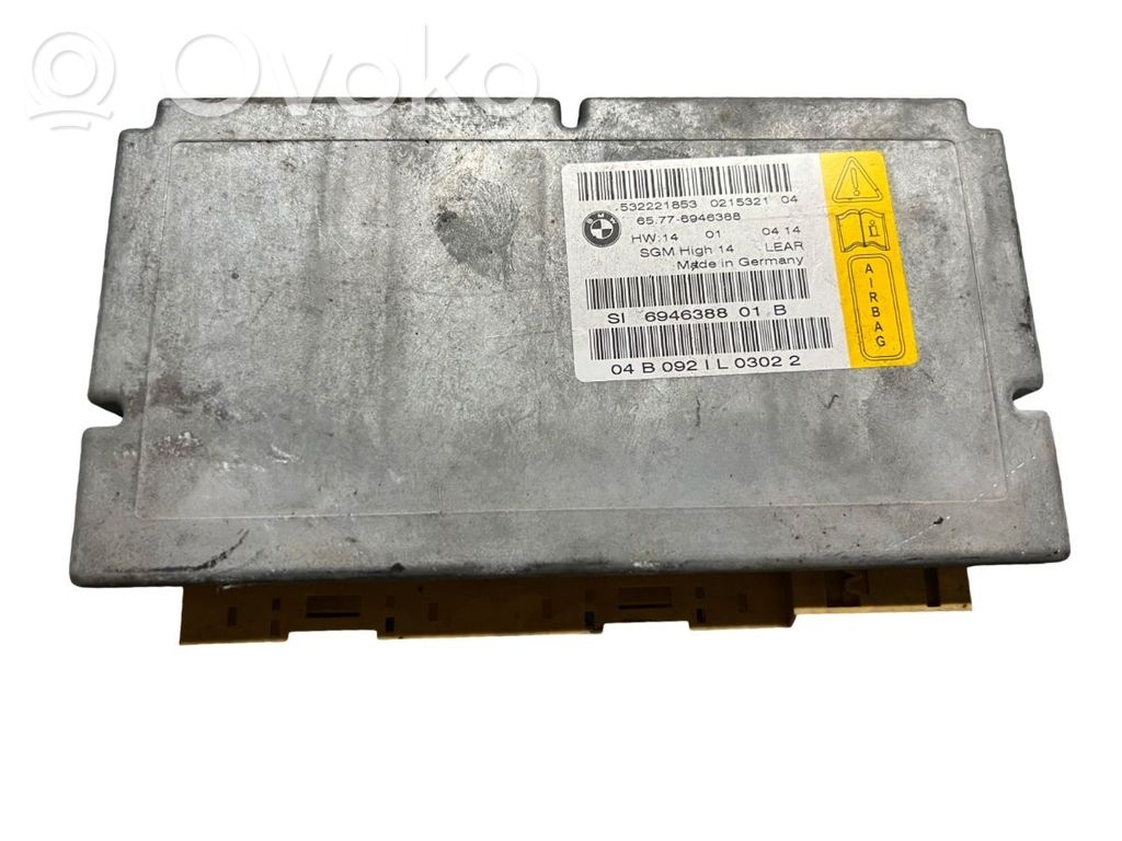 BMW 5 E60 E61 Module de contrôle airbag 