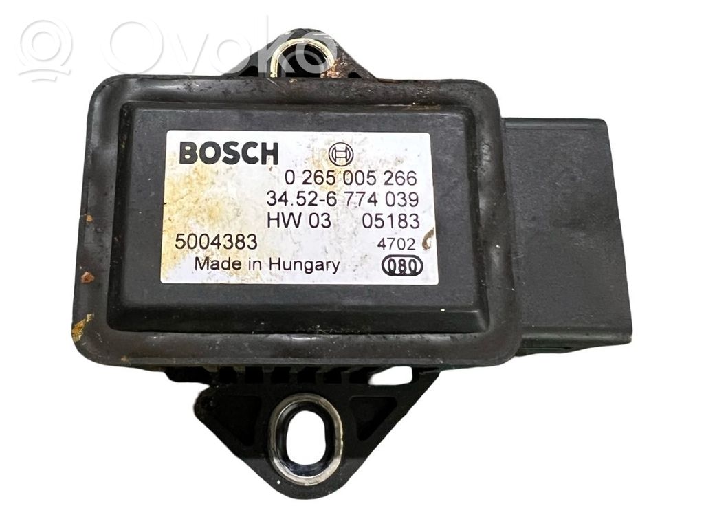 Capteur de vitesse de lacet d'accélération ESP   0265005266