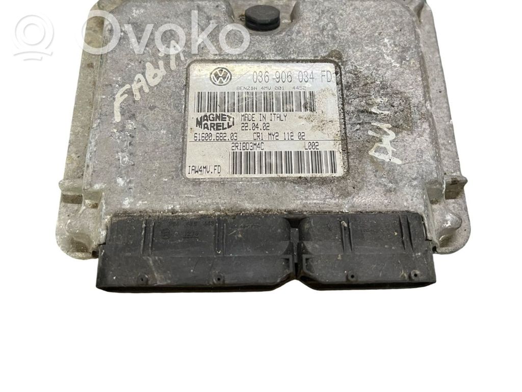 Skoda Fabia Mk1 (6Y) Engine control unit/module ECU 