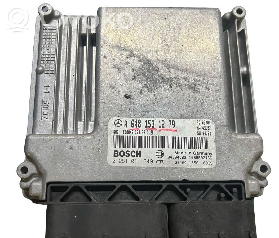 Unité de commande, module ECU de moteur   A6481531279