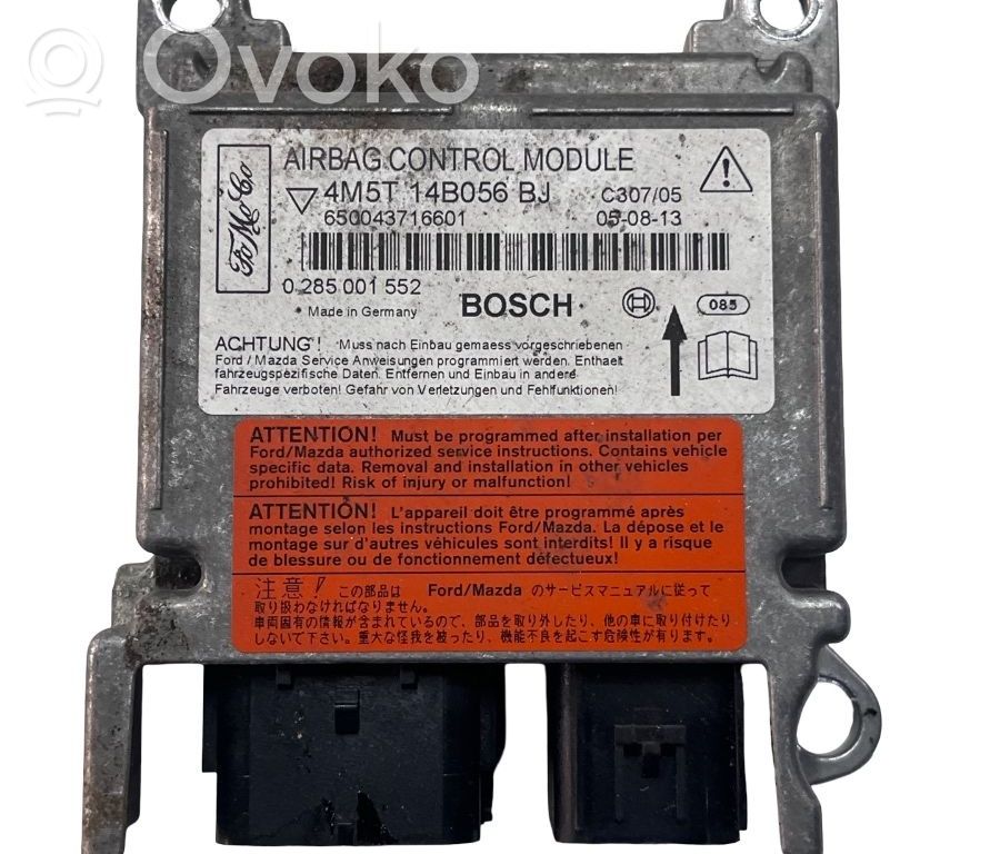 Turvatyynyn ohjainlaite/moduuli   4M5T14B056BJ