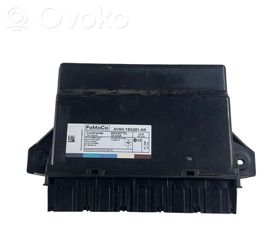 Módulo de confort/conveniencia   AV6N19G481AK