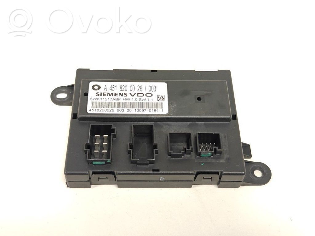 Smart ForTwo II Centralina/modulo chiusura centralizzata portiere 