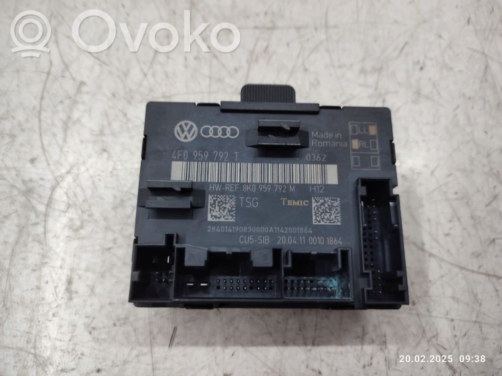 Door control unit/module   8K0959792M,4F0959792T