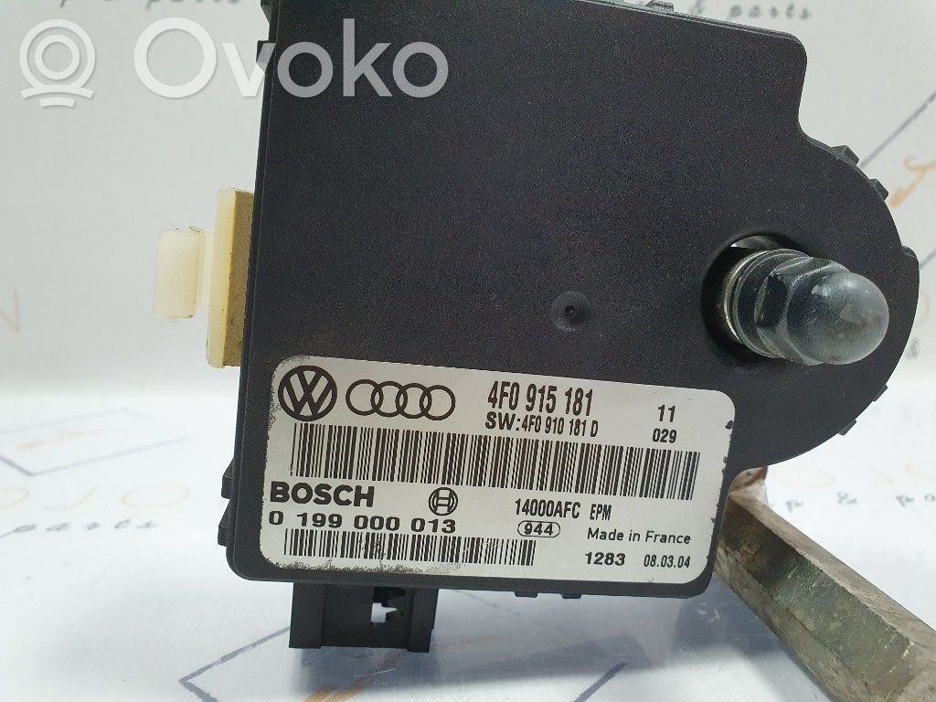 Audi A6 S6 C6 4F Module de contrôle de batterie 