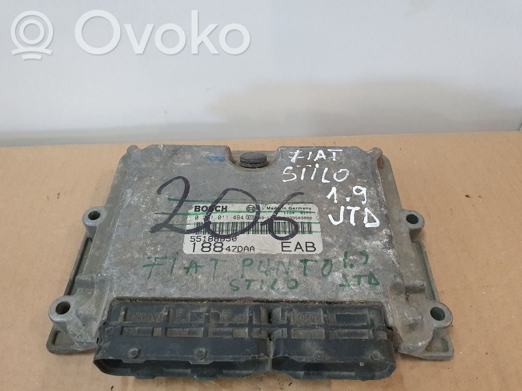 Fiat Punto (188) Engine control unit/module ECU 
