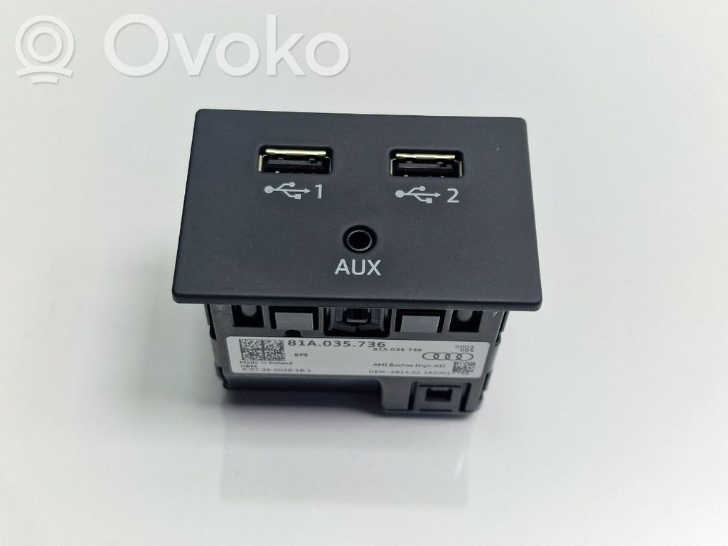 Audi A6 S6 C7 4G Enchufe conector entrada auxiliar 