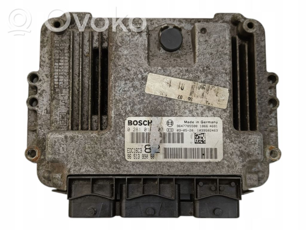 Peugeot 206 Engine control unit/module 