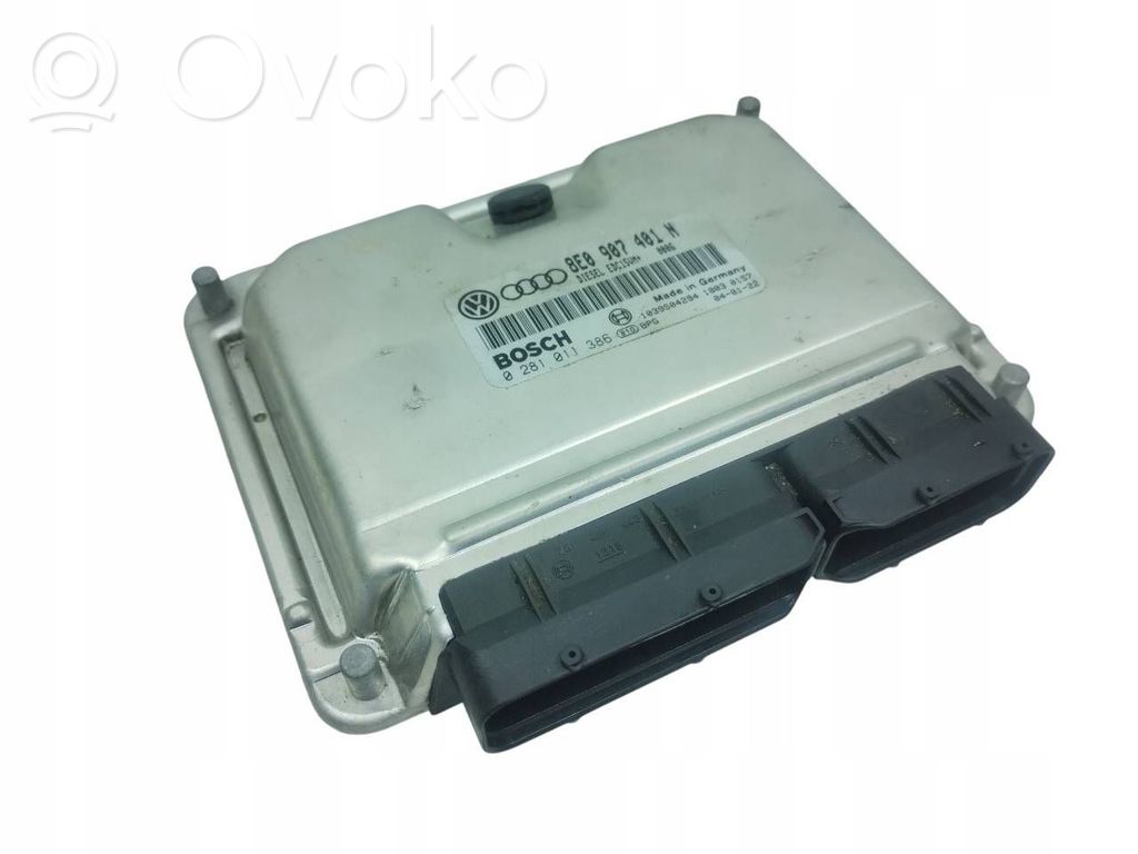 Engine control unit/module   8E0907401N,0281011386