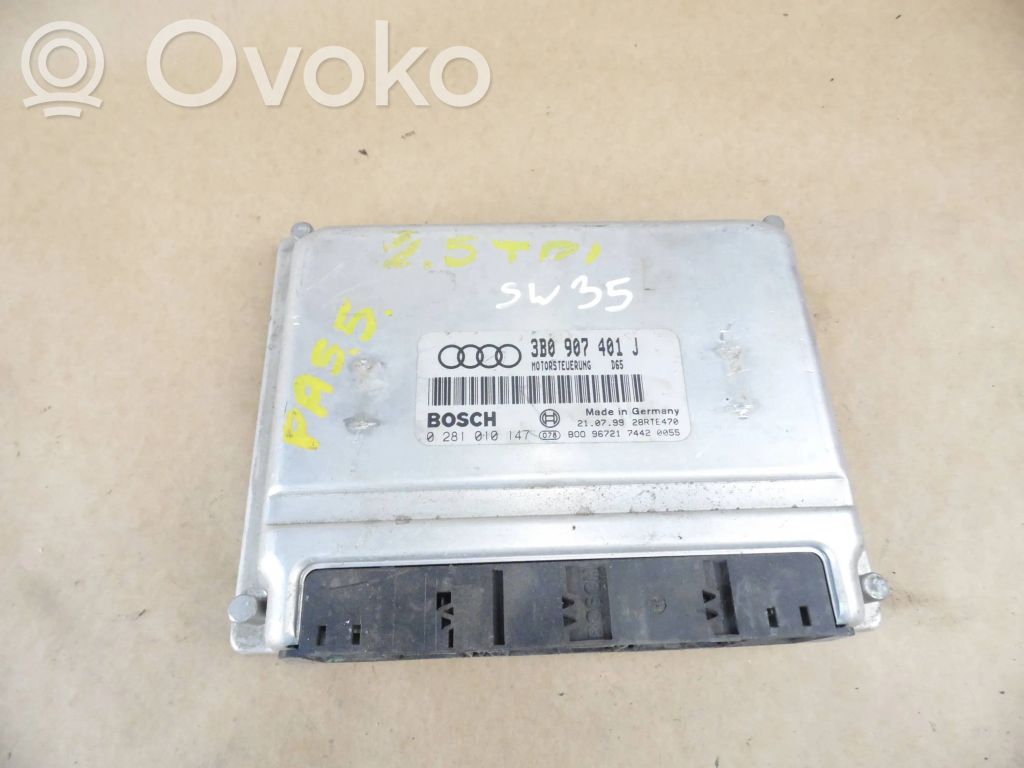 Engine control unit/module   3B0907401J,0281010147,28RTE470