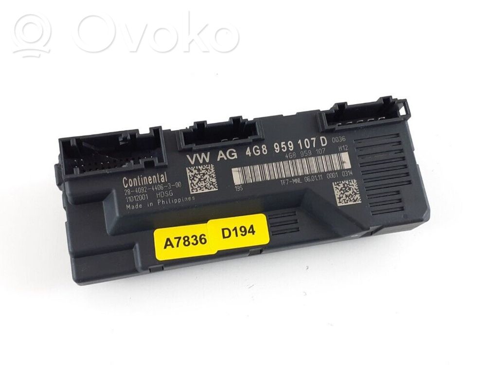 Audi A7 S7 4G Tailgate/trunk control unit/module 