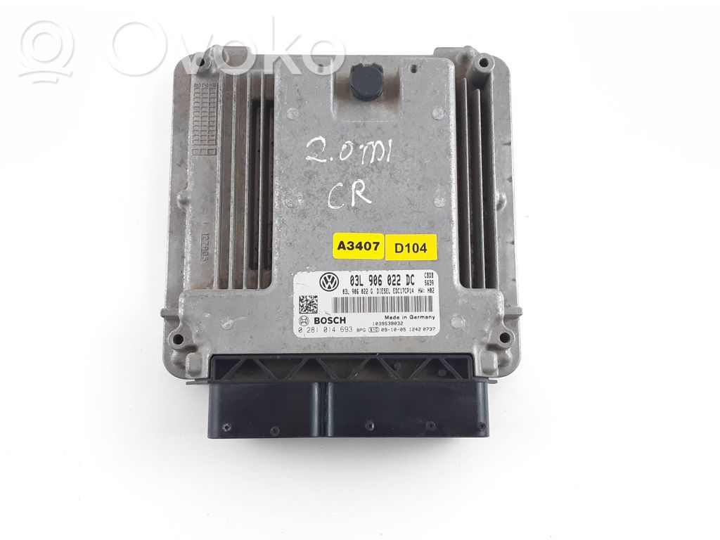 Volkswagen Golf VI Engine control unit/module 