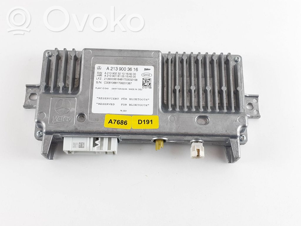 Mercedes-Benz E W213 Camera control unit module 