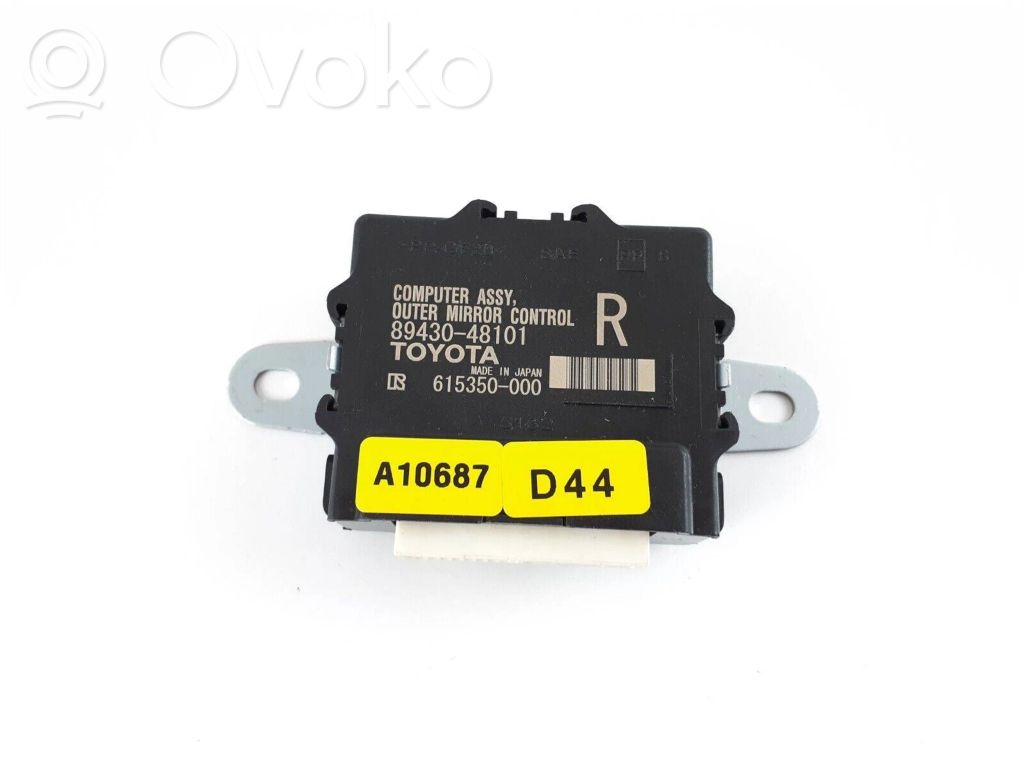 Lexus RX 450H Wing mirror control module 