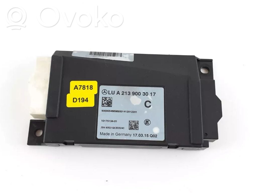 Mercedes-Benz E W213 Combustion control unit/module 