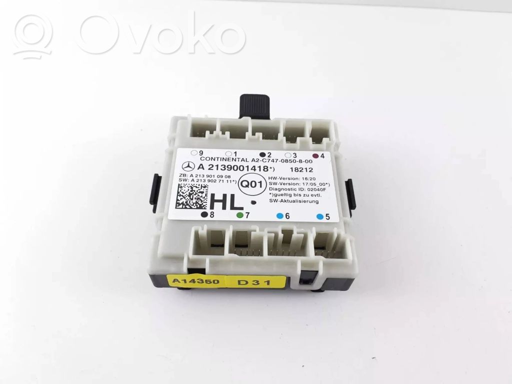 Mercedes-Benz E W213 Door control unit/module 