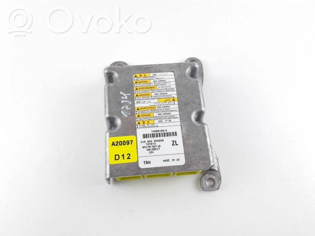Toyota Corolla E210 E21 Airbag control unit/module 