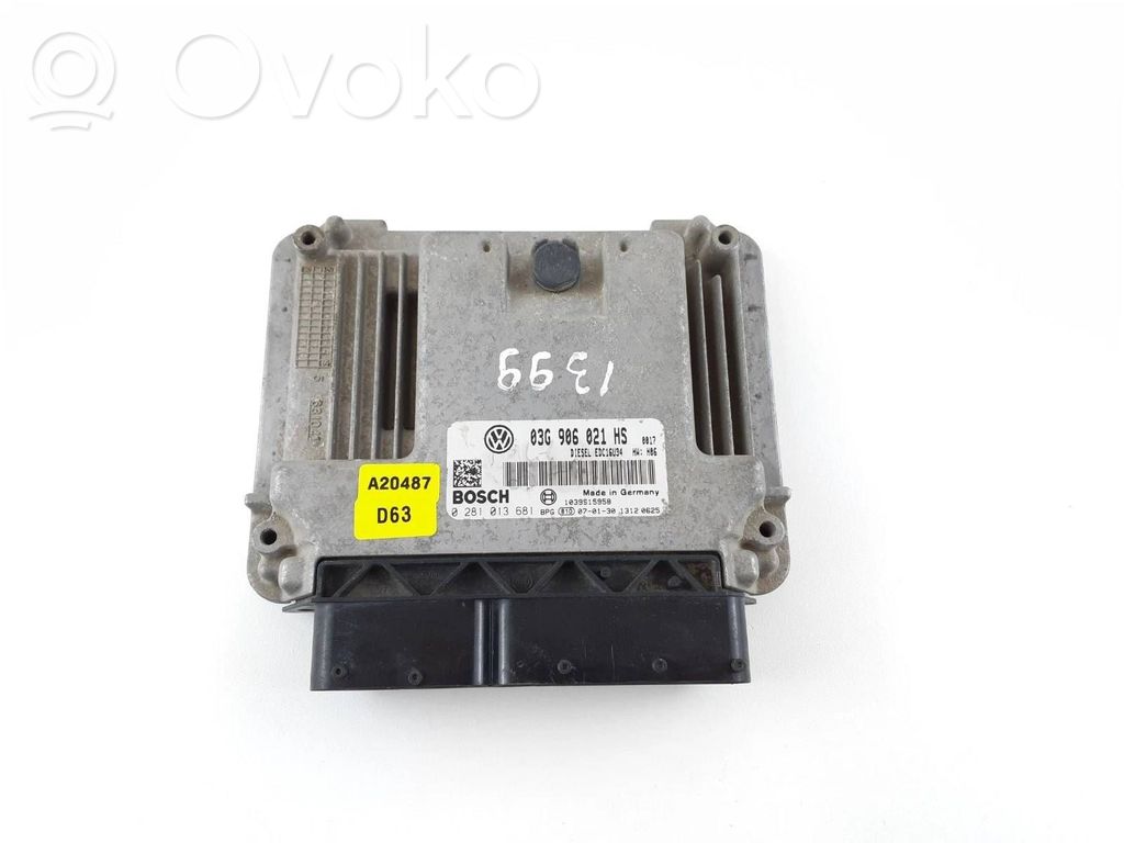 Volkswagen Caddy Engine control unit/module 